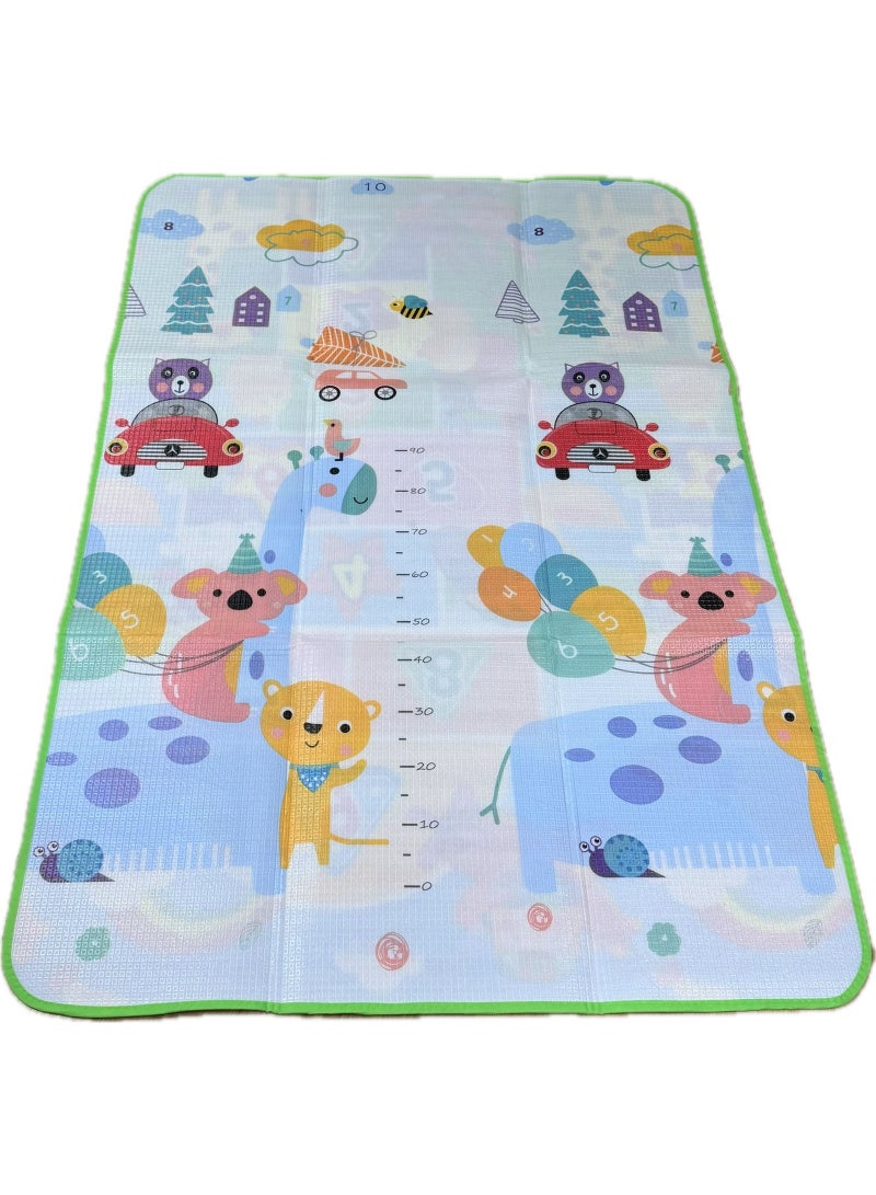 Raxoom Multicolor Baby Play Mat Soft Foam Crawling Mat – Non-Toxic Foldable Kids Floor Activity Carpet for Toddlers & Infants - Image 1
